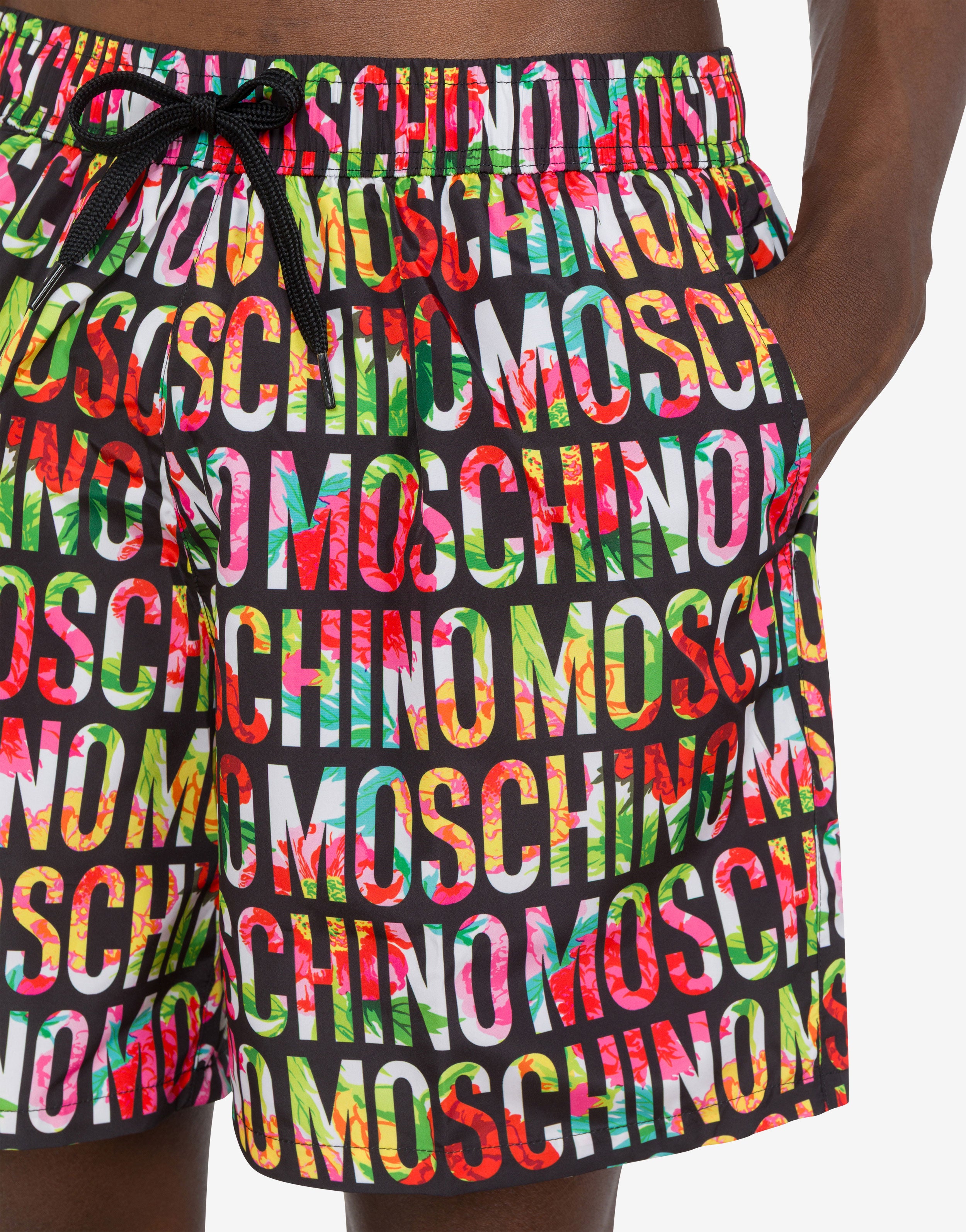 Printed nylon swim trunks | Moschino