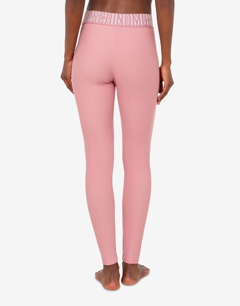 Technical fabric leggings Pink Moschino 2