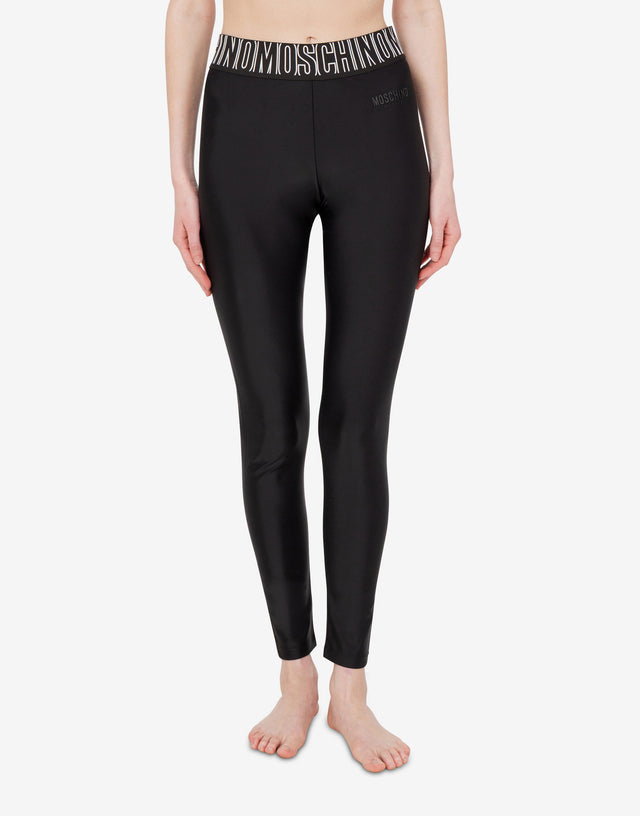 Leggings de tejido técnico Negro Moschino 1