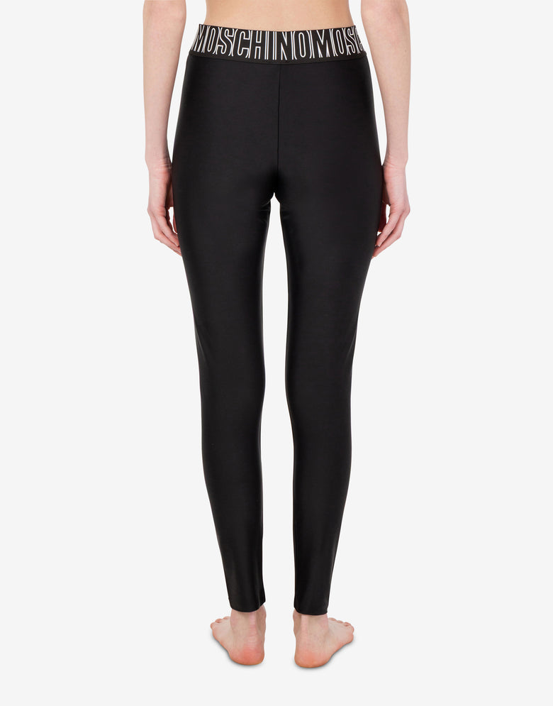 Technical fabric leggings Black Moschino 2