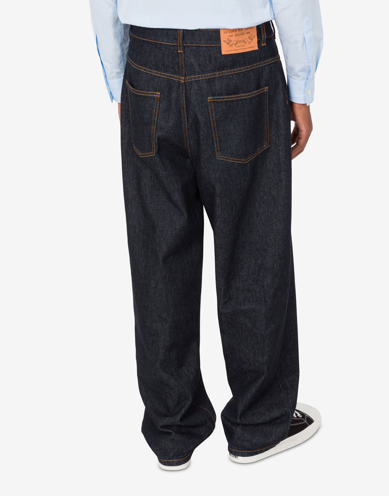 Pantalón vaquero azul de algodón Denim oscuro Moschino 2