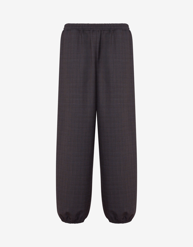 Pantalón de tela de mezcla de lana elástica Gris oscuro Moschino 2