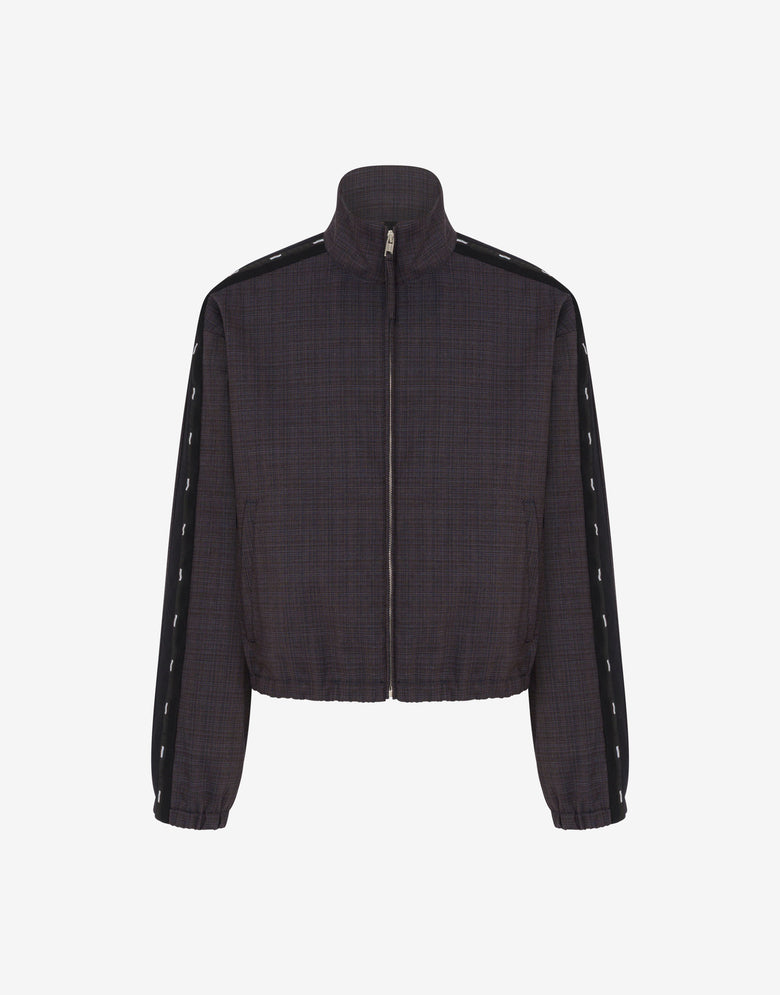 弹力混纺羊毛呢外套 深灰色 Moschino 3