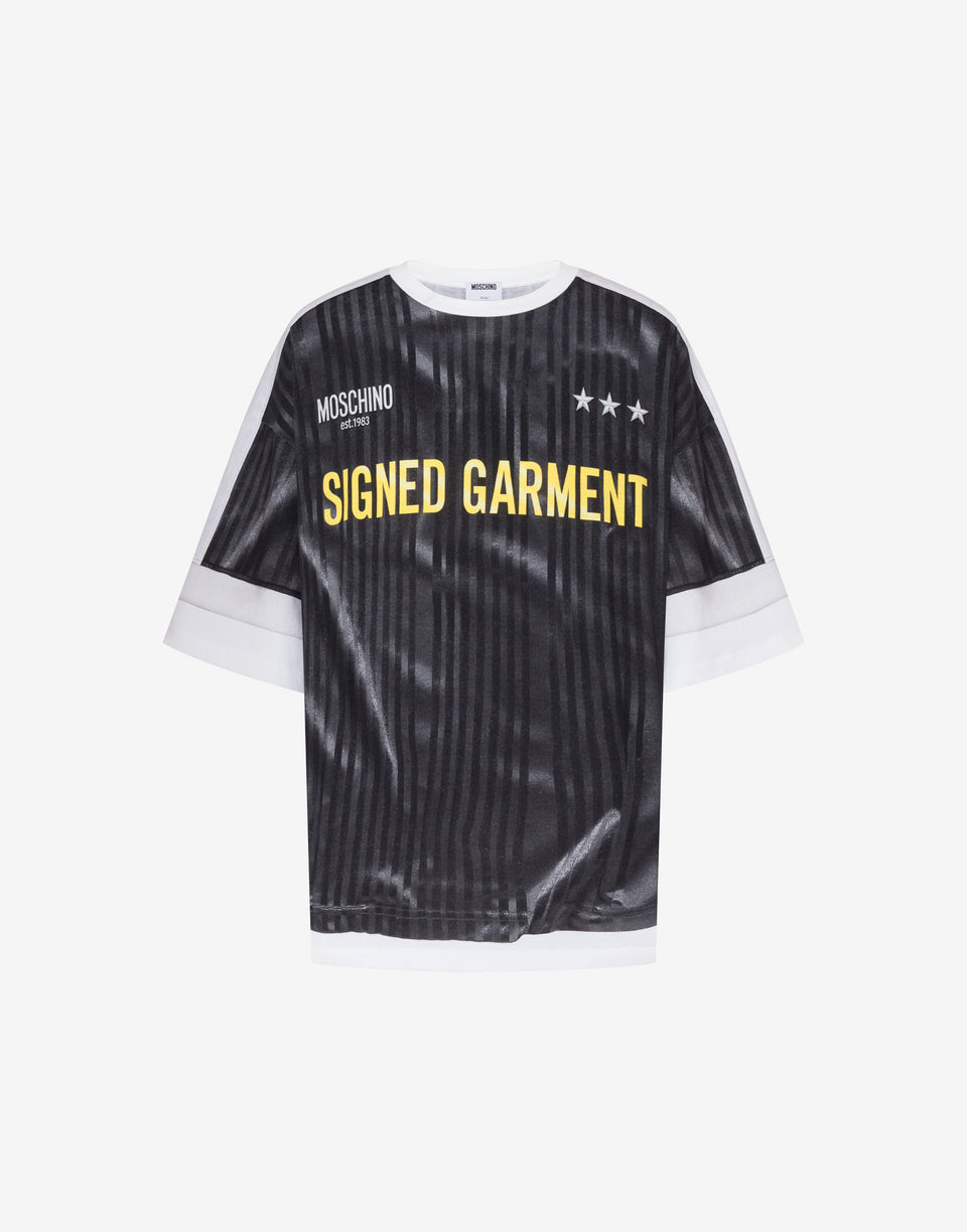 有机棉针织T恤印花款 深灰色 Moschino 0