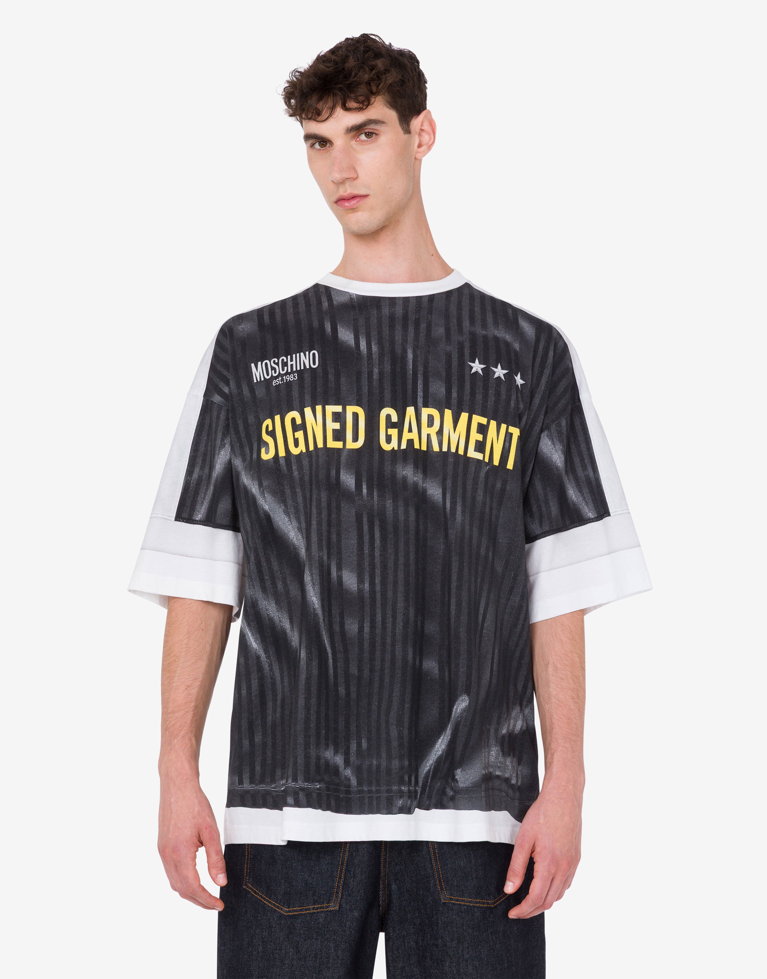 Printed organic cotton jersey T-shirt | Moschino