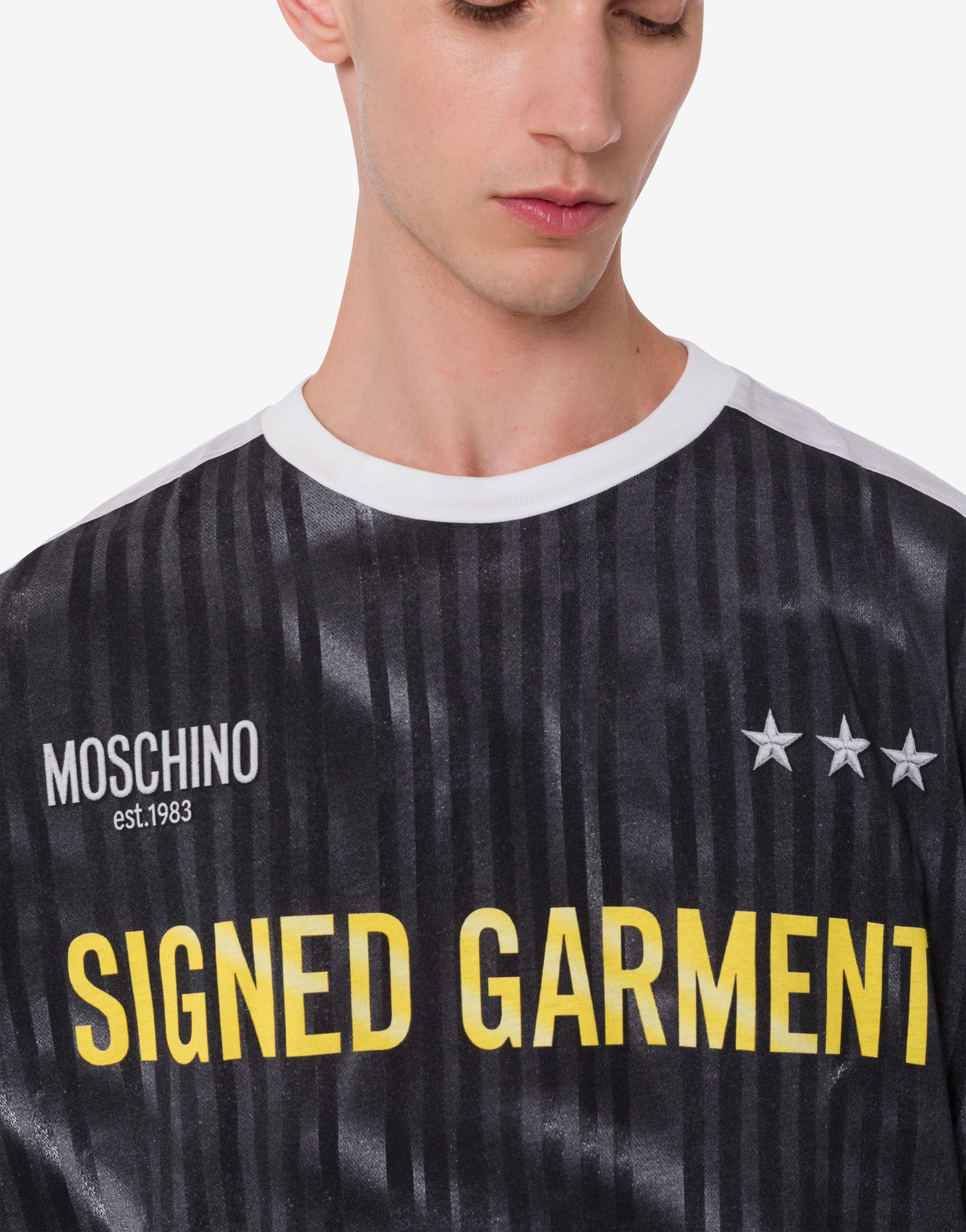 Printed organic cotton jersey T-shirt | Moschino