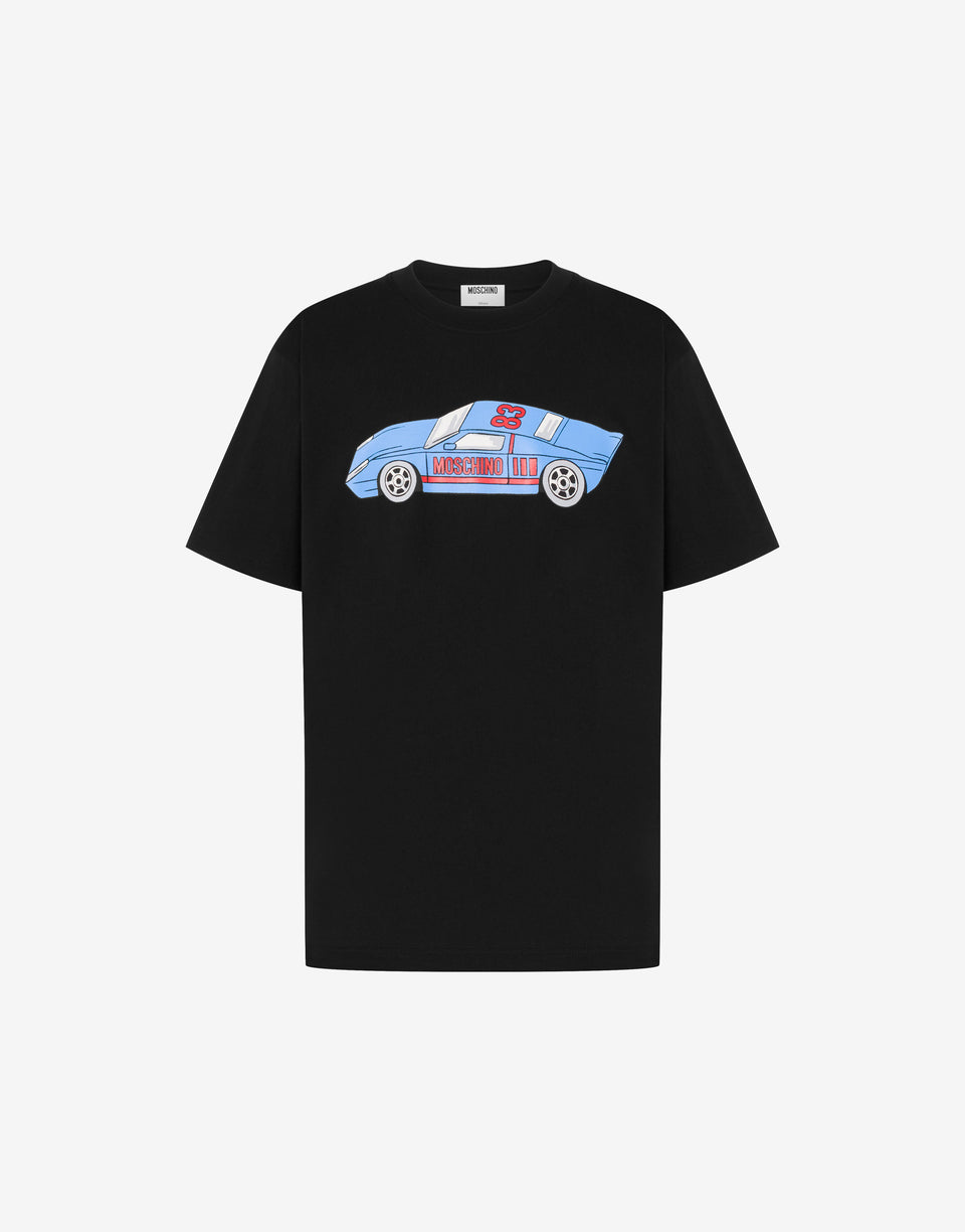 有机棉针织印花T恤 黑色 Moschino 0