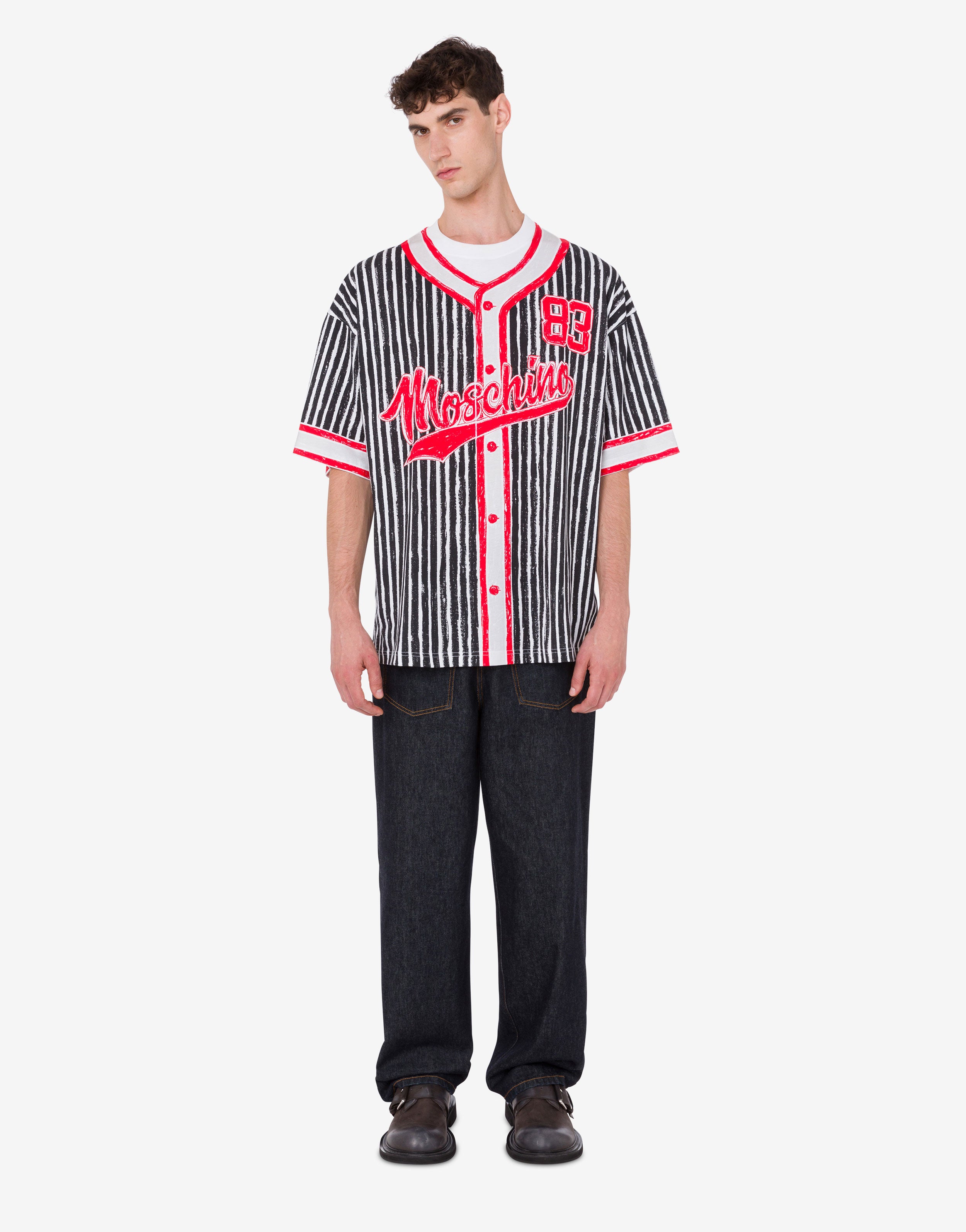 Printed organic cotton jersey T-shirt | Moschino