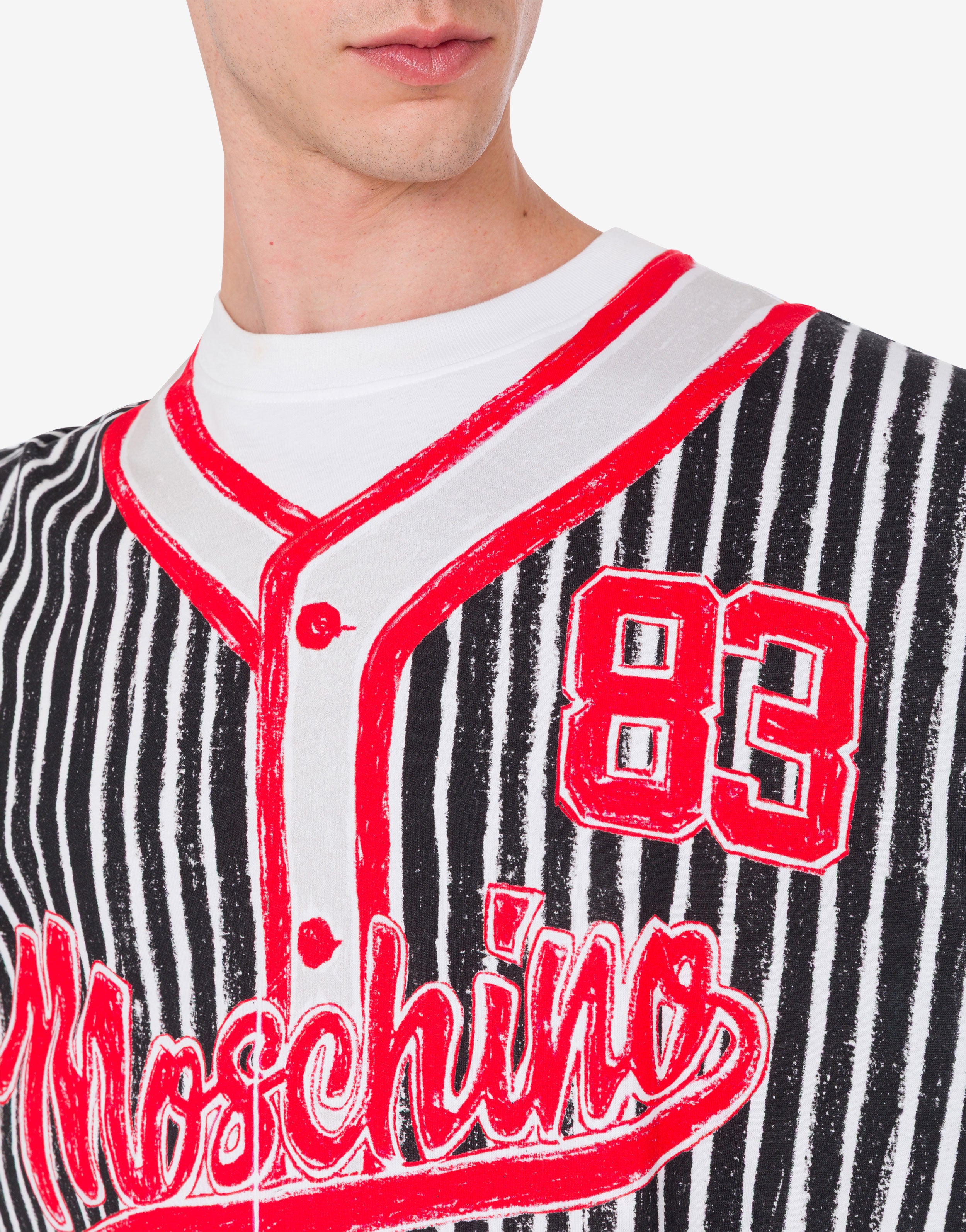 Printed organic cotton jersey T-shirt | Moschino