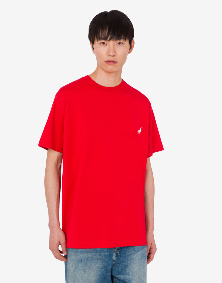 有机棉针织T恤 Goose 红色 Moschino 2