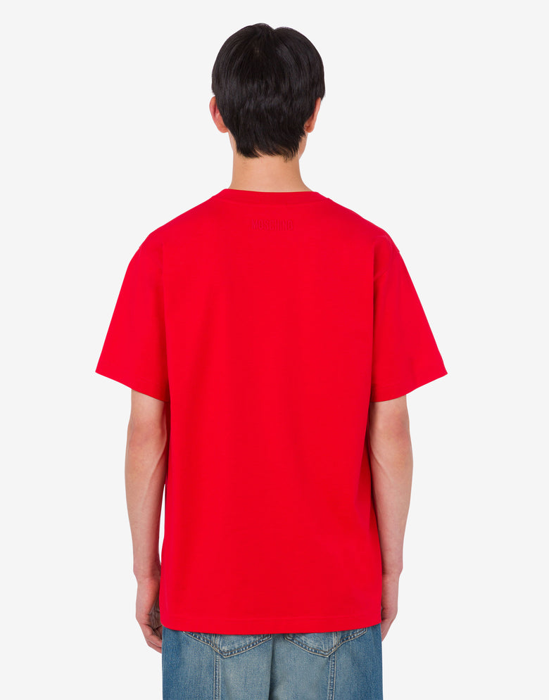 有机棉针织T恤 Goose 红色 Moschino 3