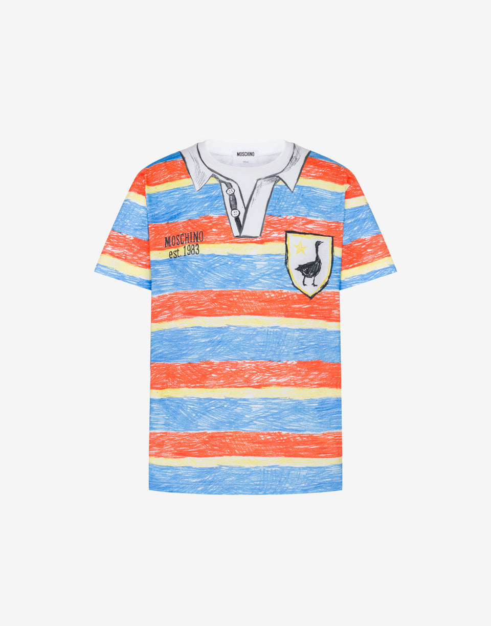 有机棉针织T恤印花款 彩色 Moschino 0