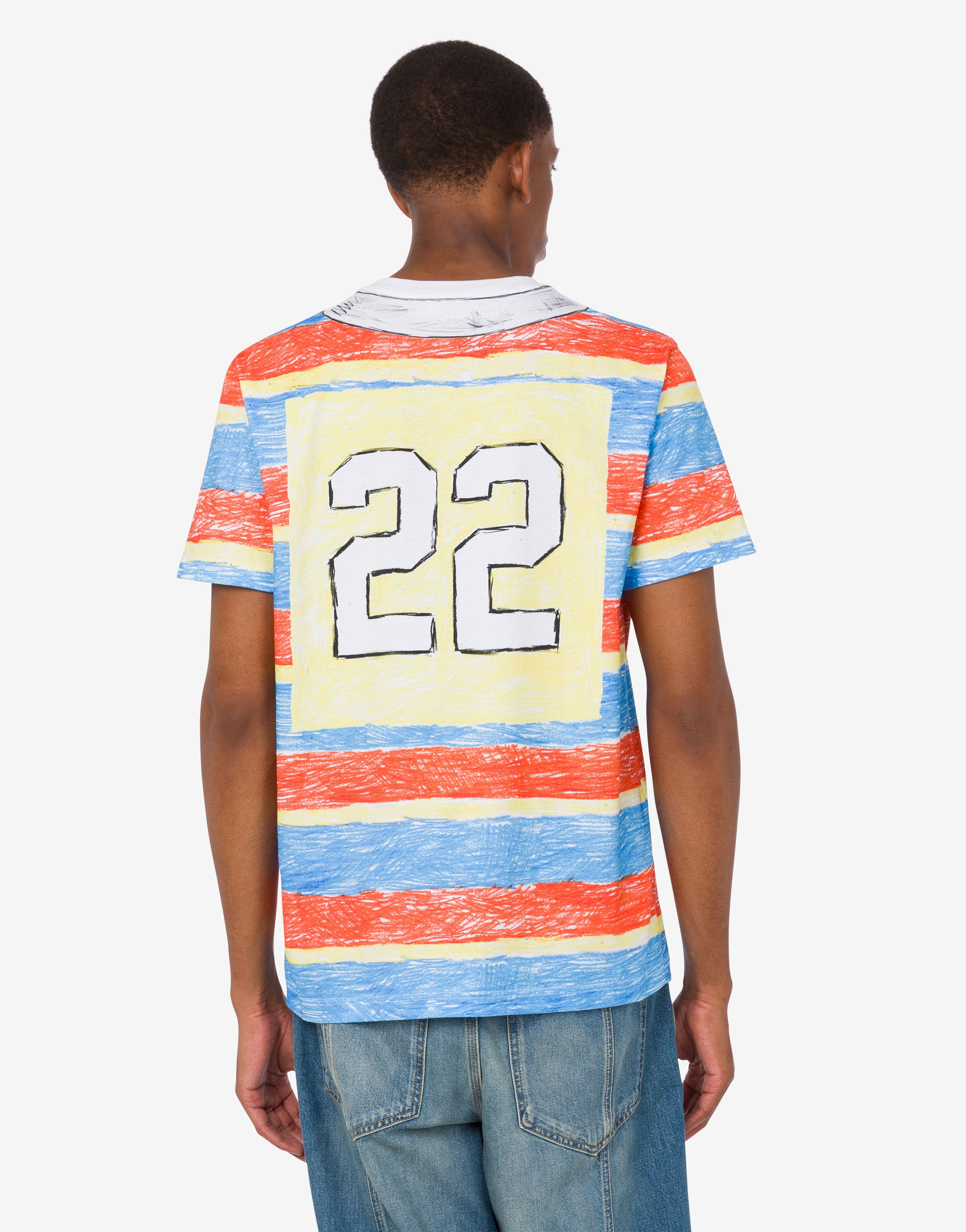 Printed organic cotton jersey T-shirt | Moschino