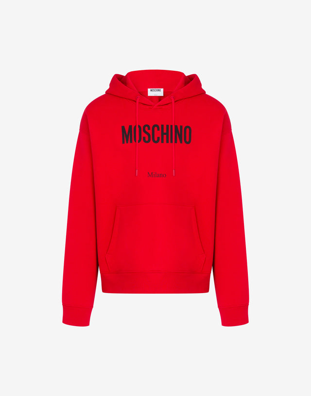 有机棉印花卫衣 红色 Moschino 0
