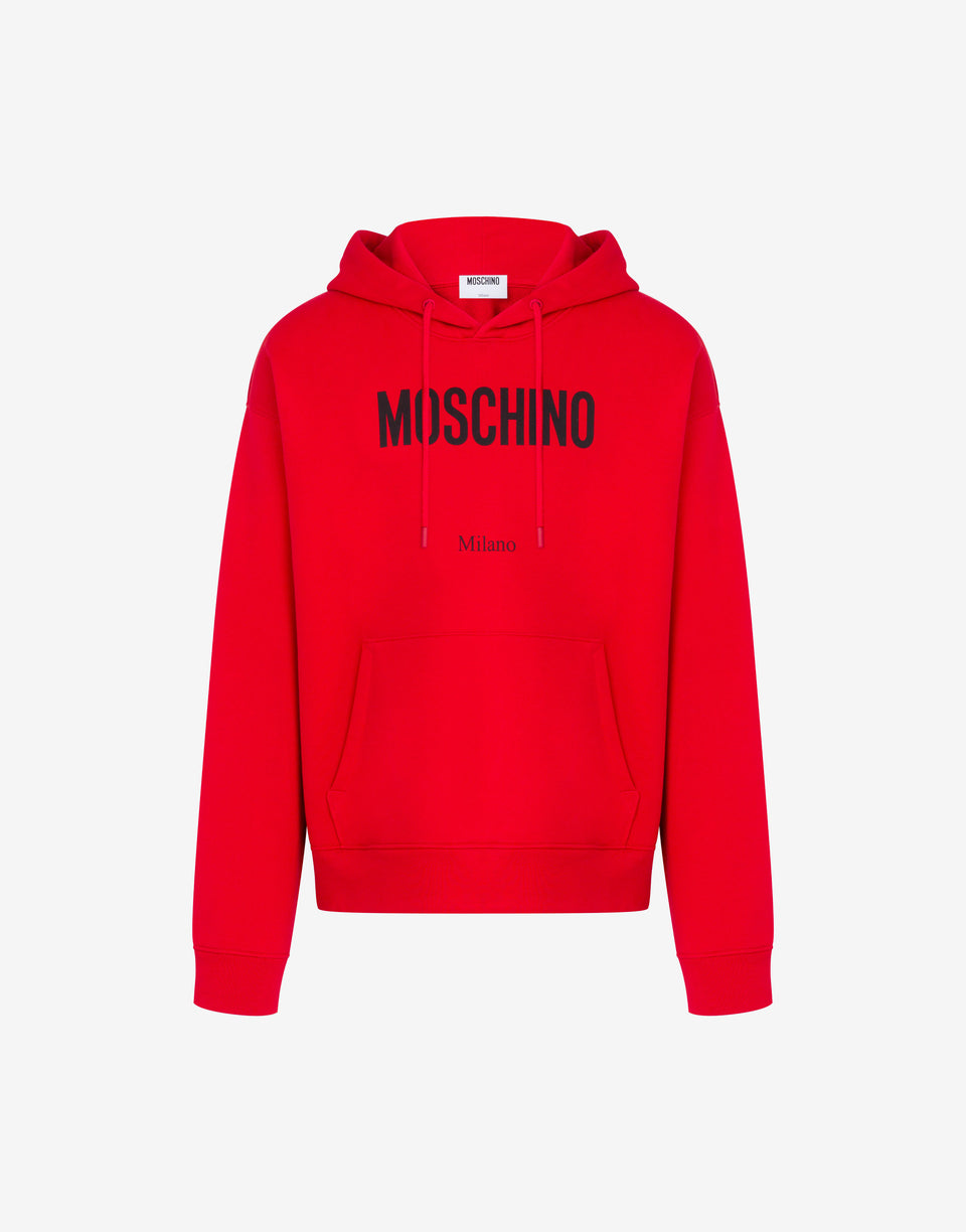 有机棉印花卫衣 红色 Moschino 0