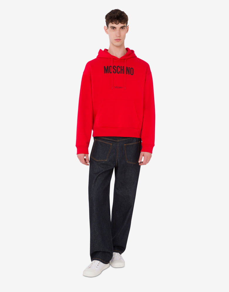 有机棉印花卫衣 红色 Moschino 1