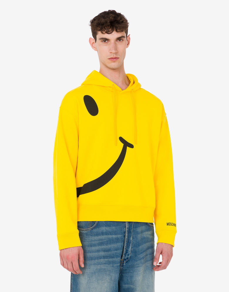 Sudadera de algodón orgánico Smiley® Amarillo Moschino 2