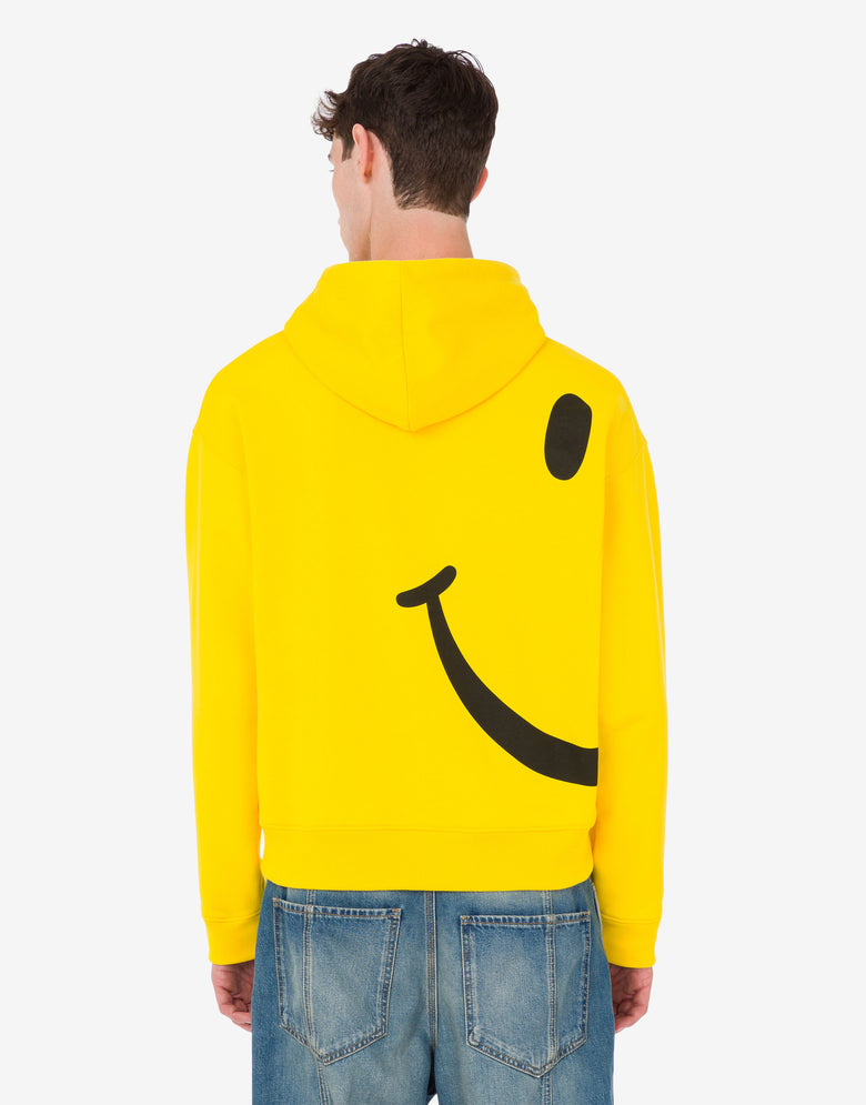 Sudadera de algodón orgánico Smiley® Amarillo Moschino 3