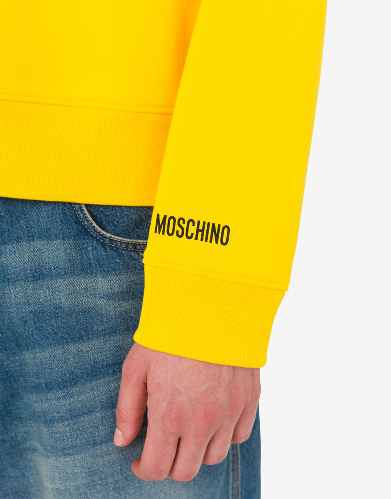 Sudadera de algodón orgánico Smiley® Amarillo Moschino 4