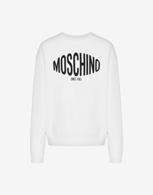 有机棉印花卫衣 白色 Moschino 0