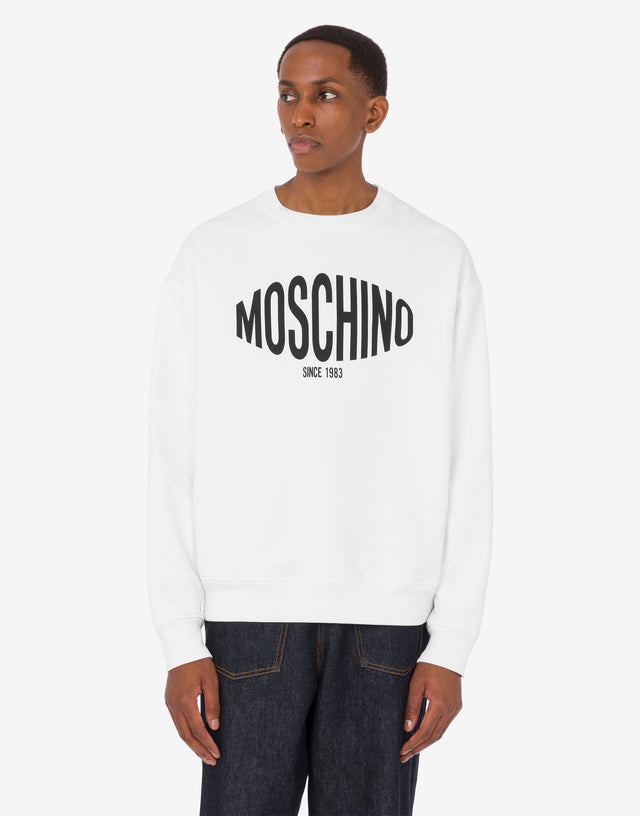 有机棉印花卫衣 白色 Moschino 0