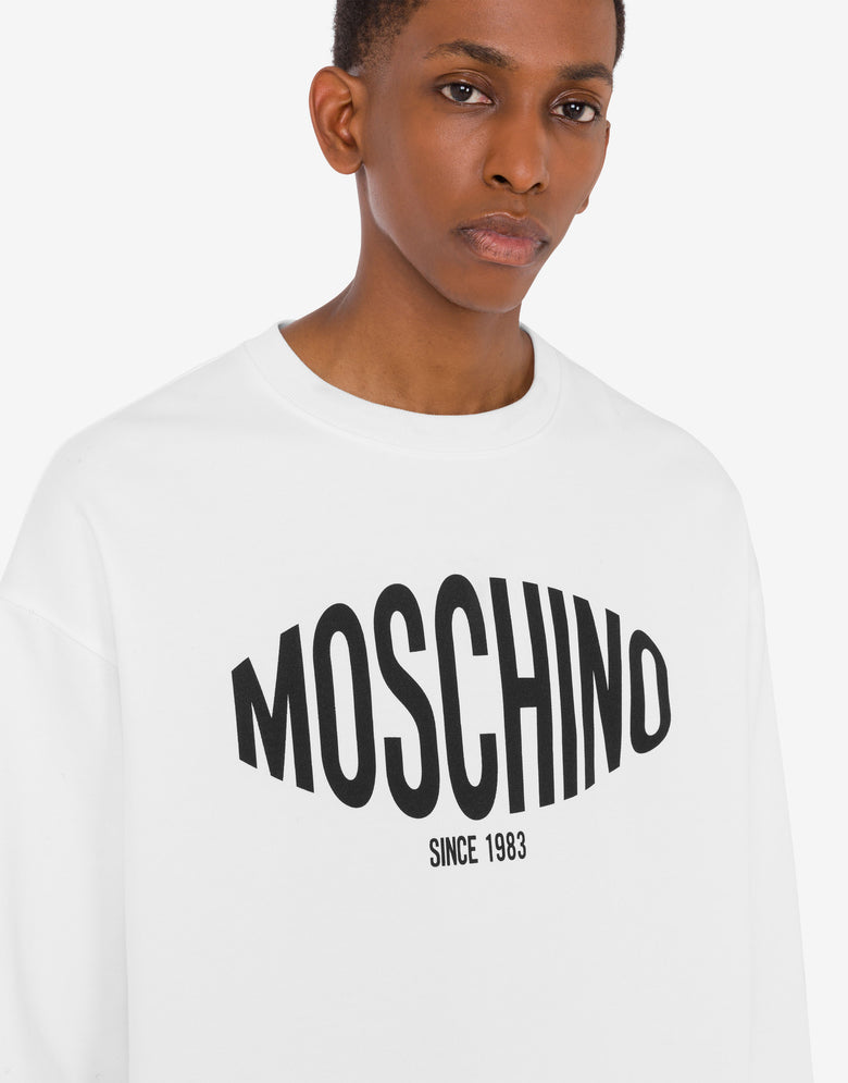 有机棉印花卫衣 白色 Moschino 4