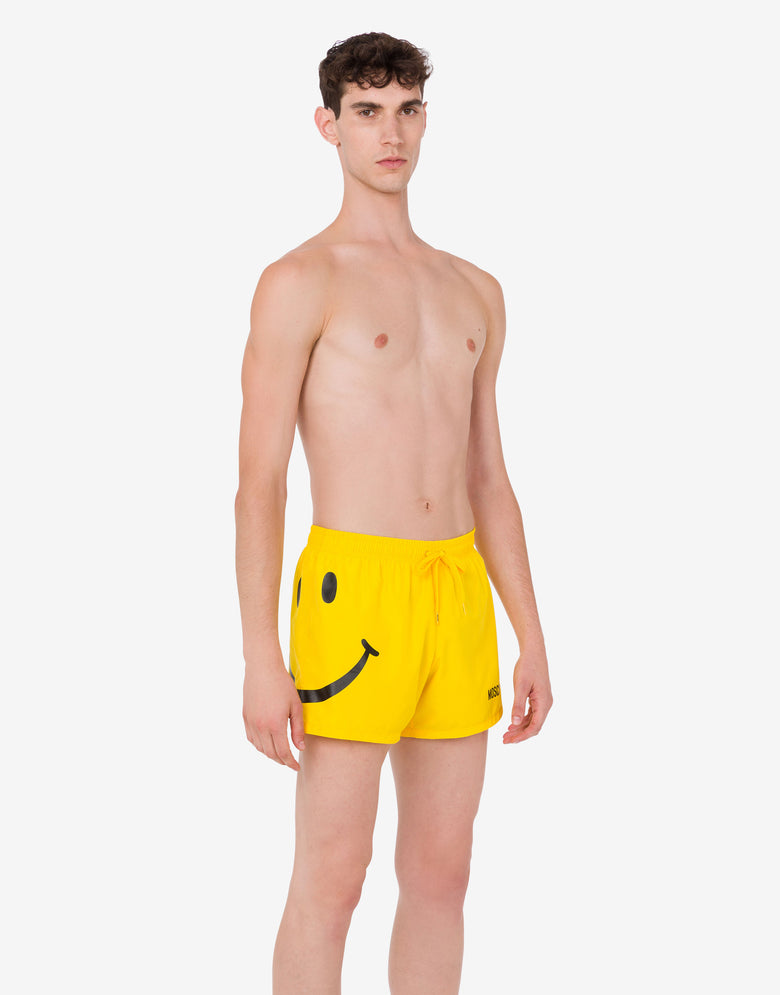 Bañador bóxer de nylon Smiley® Amarillo Moschino 1