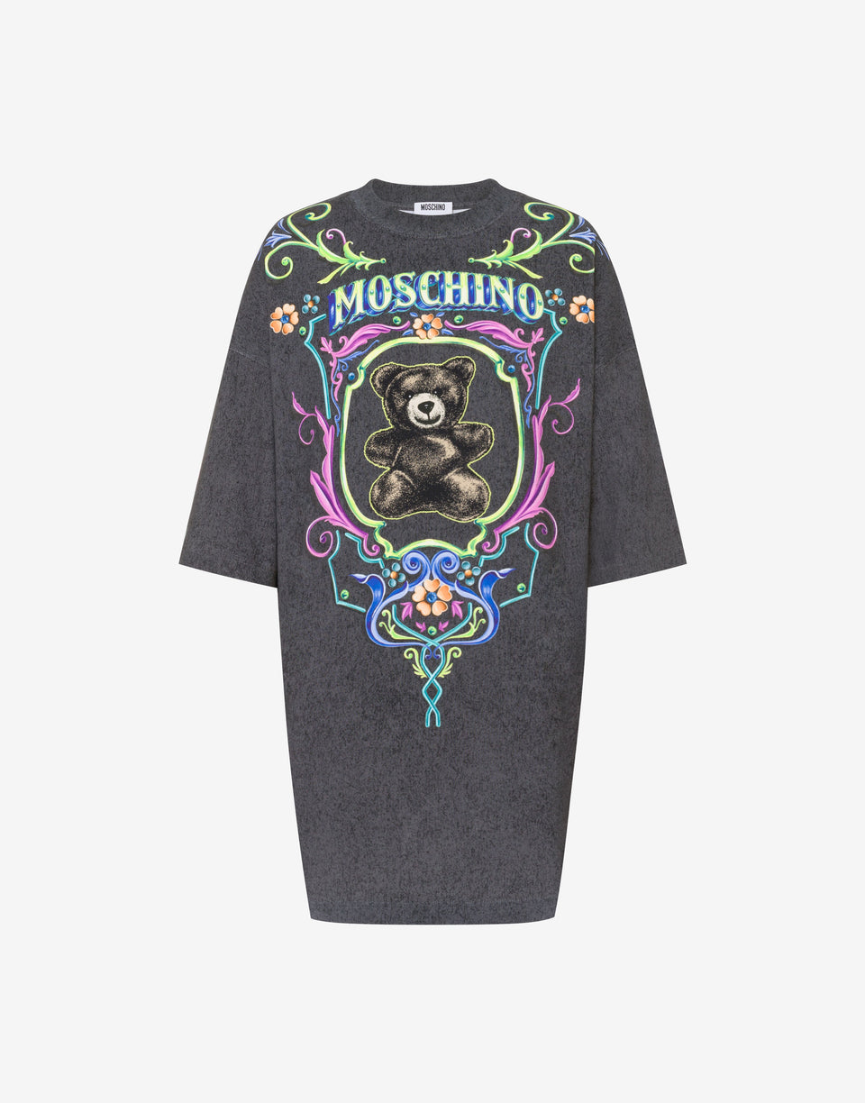 Vestido de algodón grueso «Teddy Bear» de Moschino Negro Moschino 0