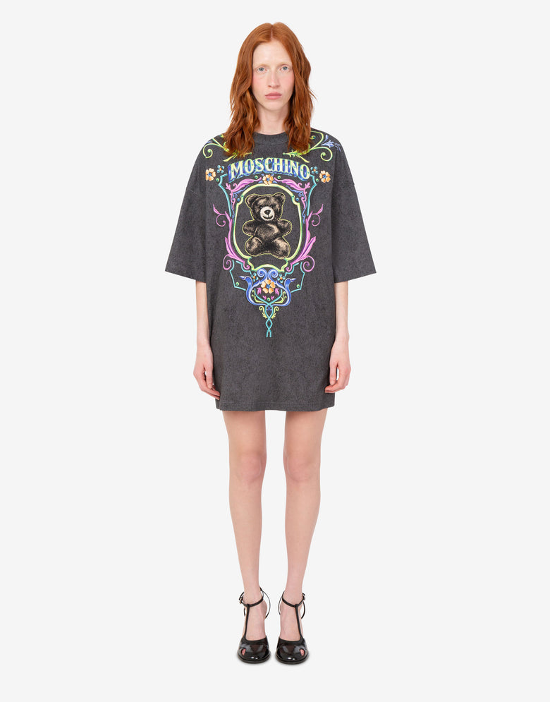 Vestido de algodón grueso «Teddy Bear» de Moschino Negro Moschino 2
