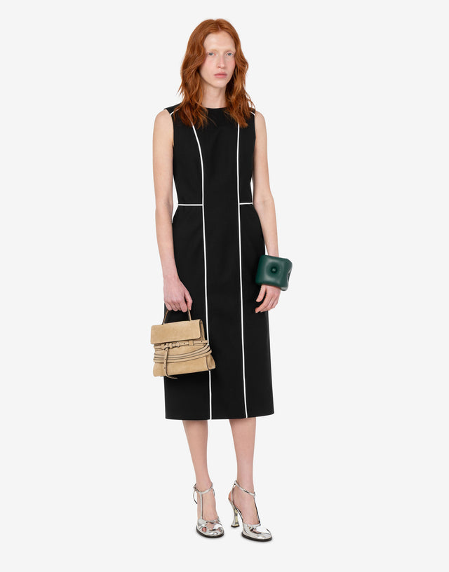 Stretch wool dress Black Moschino 1