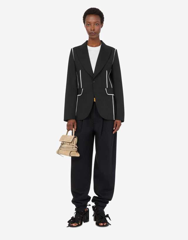 Stretch wool jacket Black Moschino 1