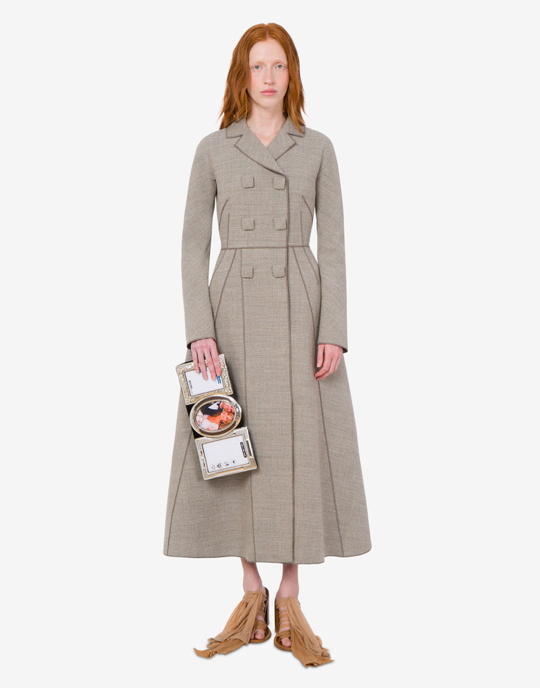 Abrigo de lana mate  Moschino 1