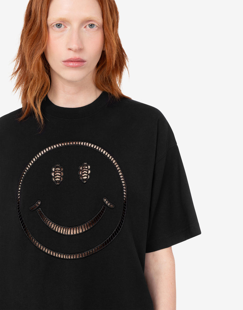 Smiley® Organic Cotton Jersey T-Shirt  Moschino 4