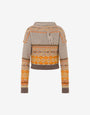Inlaid wool-and-silk blend sweater