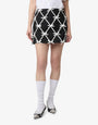 Wool skirt with bows