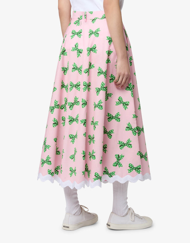 印花棉府绸裙 粉红色 Moschino 1