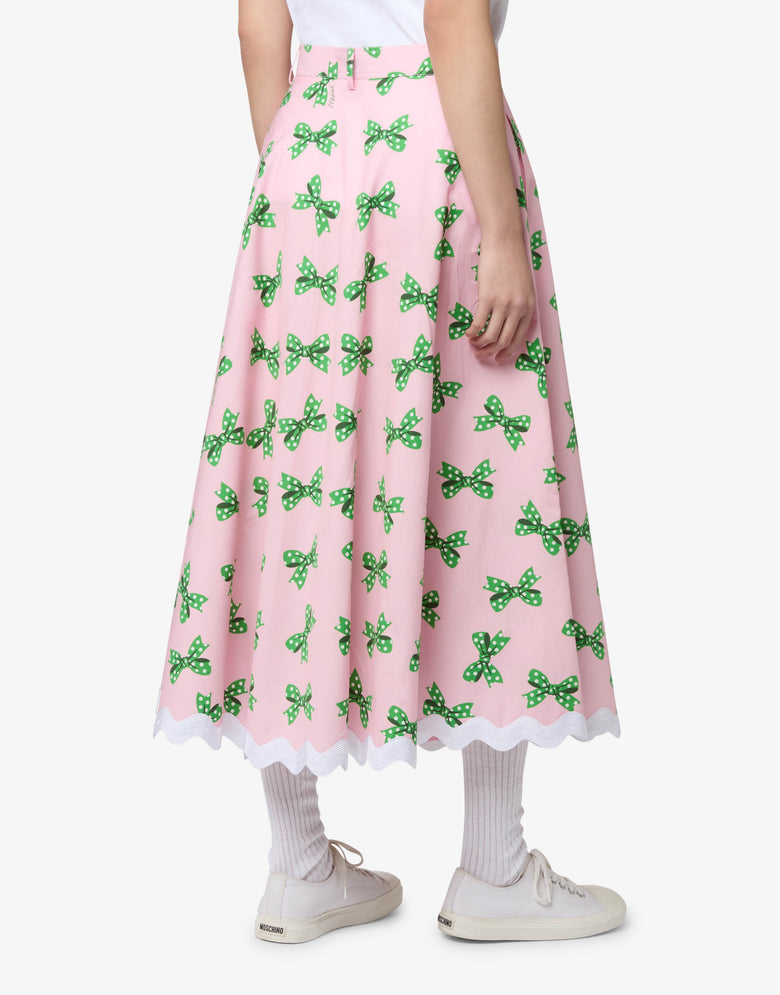 印花棉府绸裙 粉红色 Moschino 1