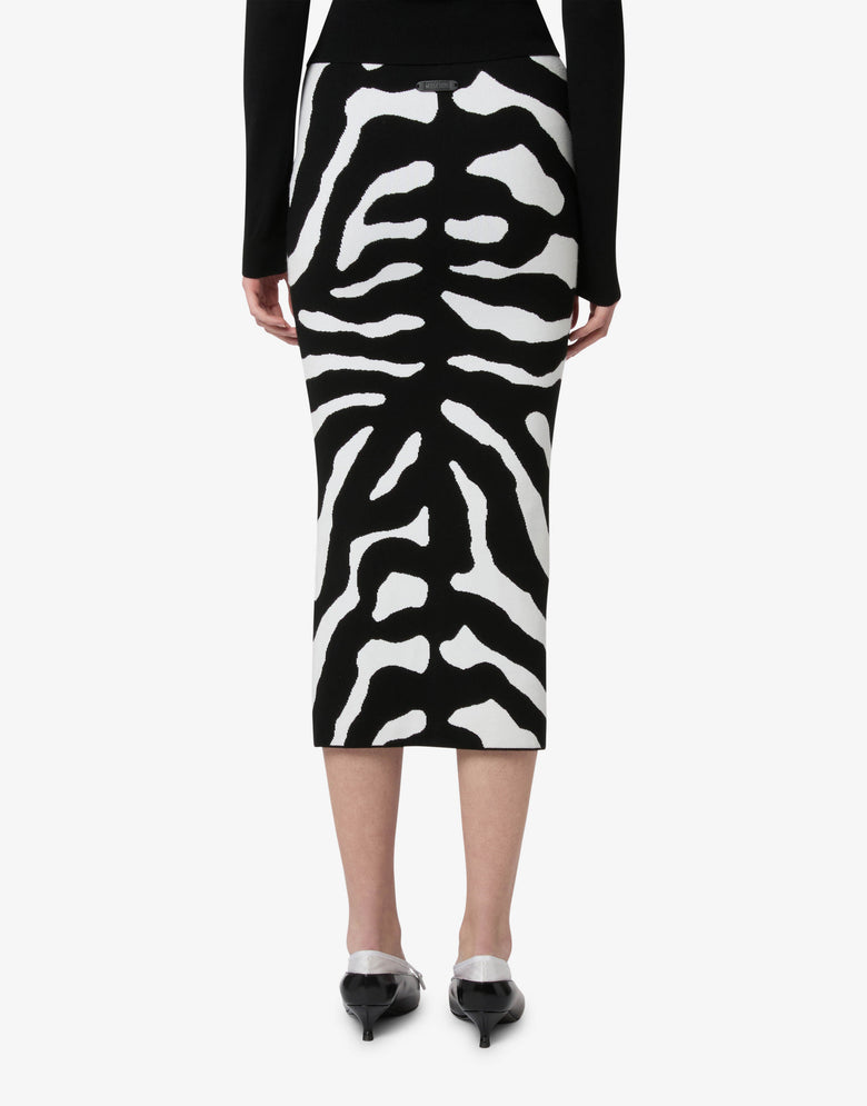 Falda elástica estampada  Negro Moschino 1