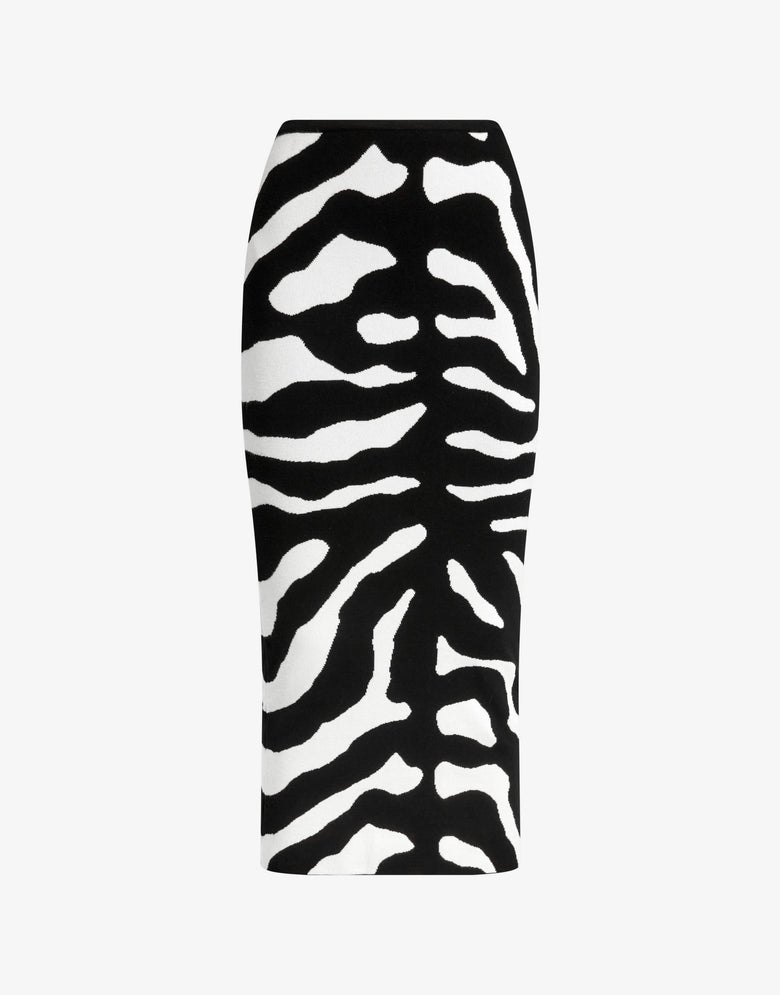 Falda elástica estampada  Negro Moschino 4