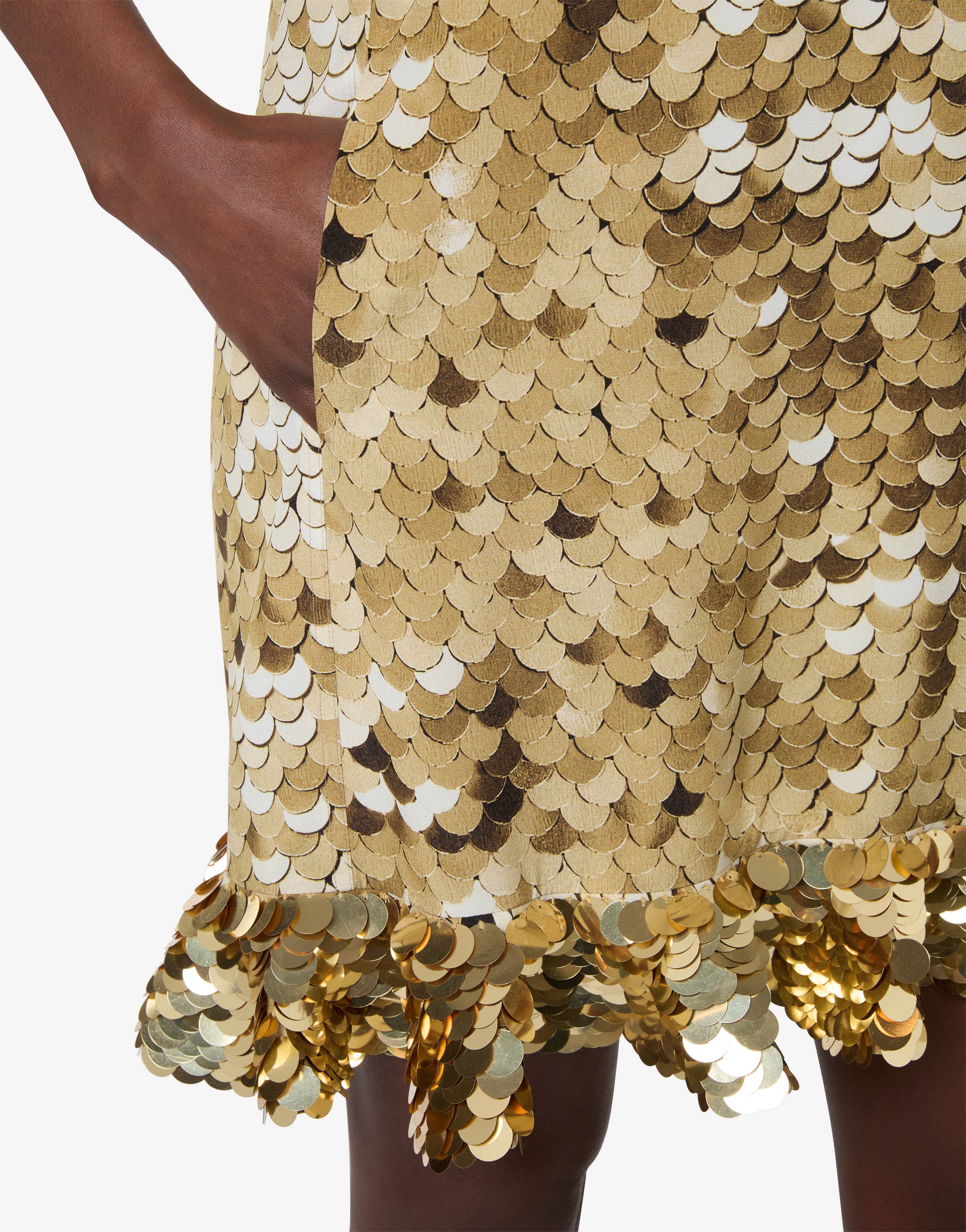 moschino gold dress Moschino Embroidered Sweatshirt Dress