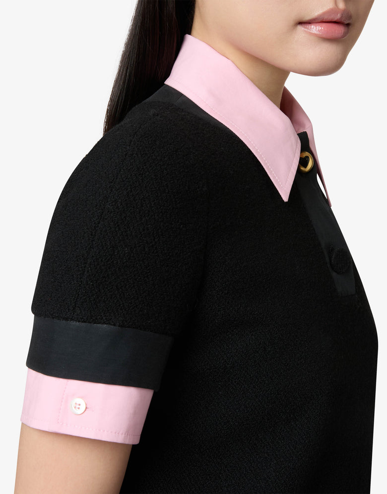 Bouclé wool dress Black Moschino 2