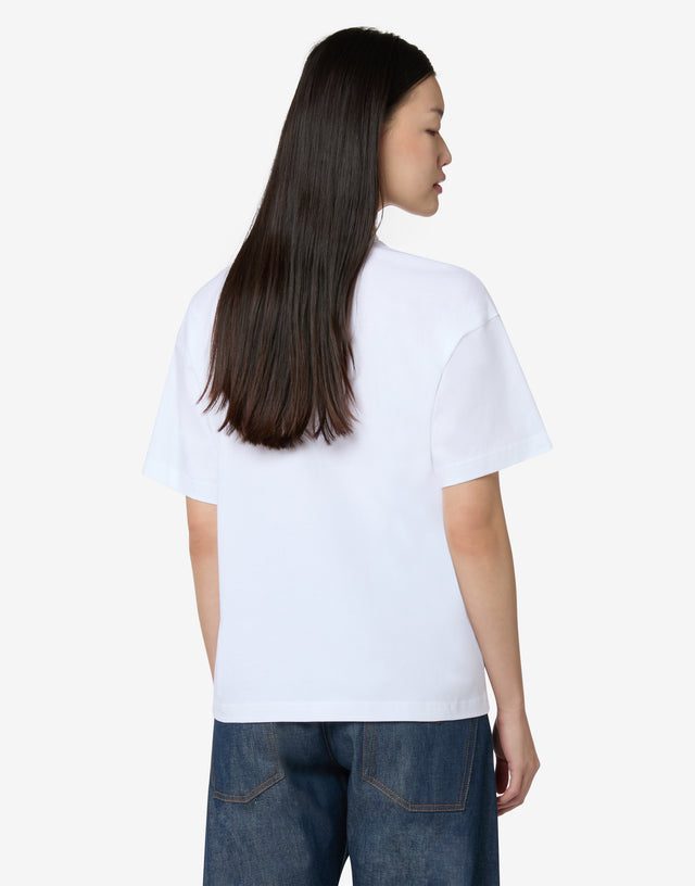Goose Organic Cotton Jersey T-Shirt White Moschino 1