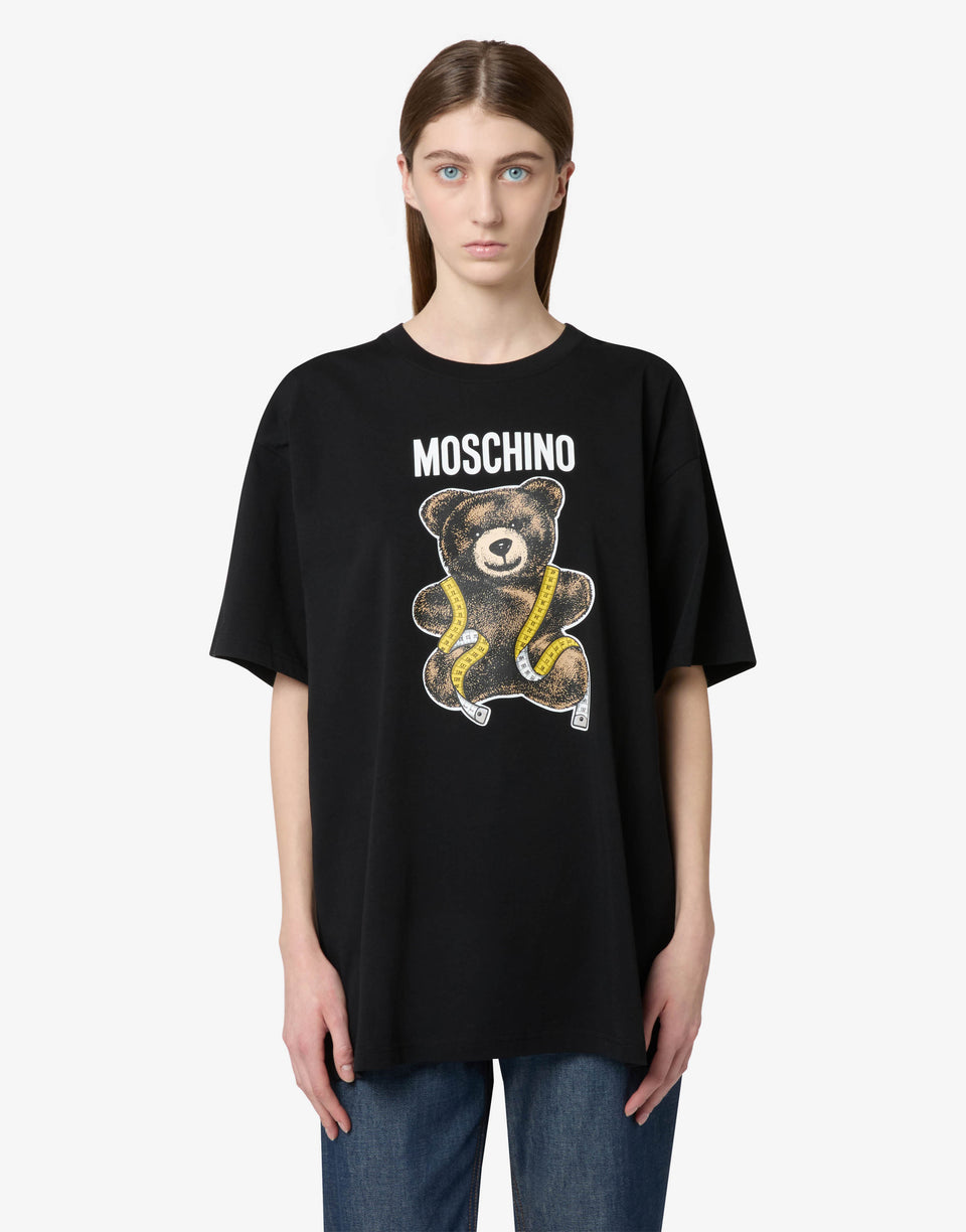 Moschino Teddy Bear 有机棉平纹针织T恤 黑色 Moschino 0