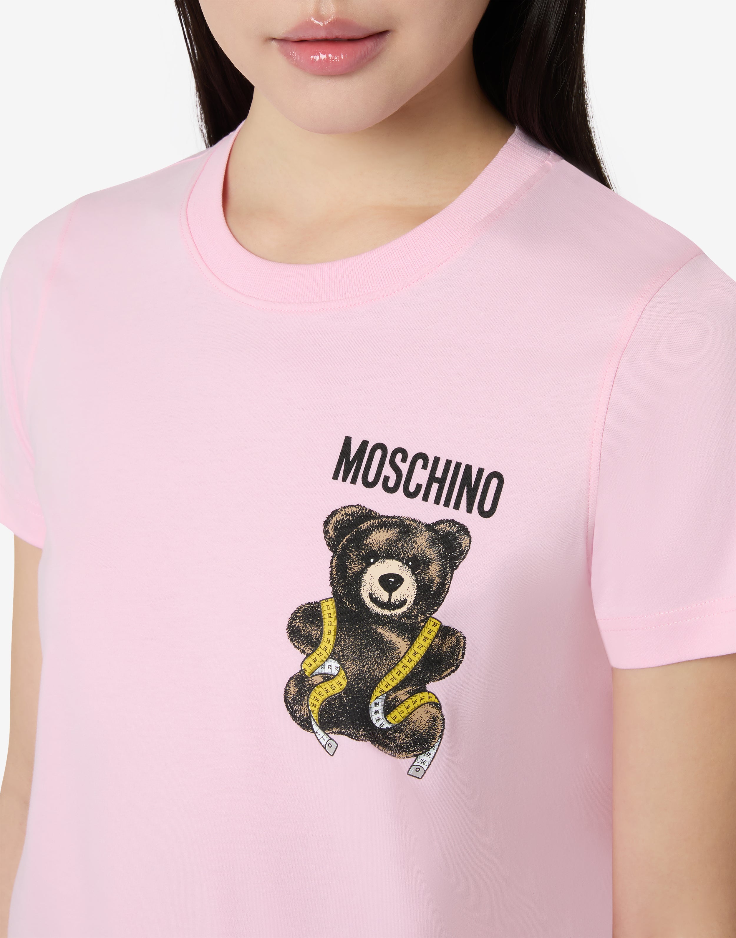 Moschino Teddy Bear Organic Cotton Jersey T-Shirt | Moschino