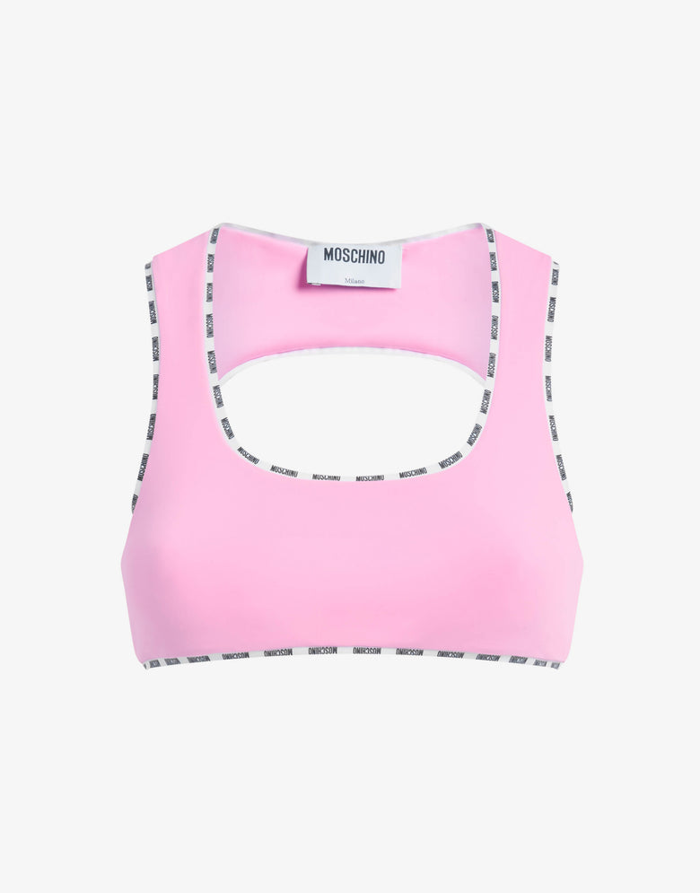 Top de lycra Metallic rose Moschino 4