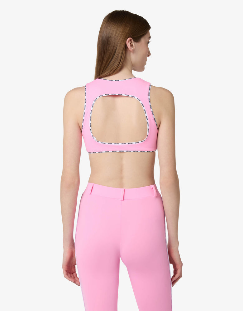 Top de lycra Metallic rose Moschino 1
