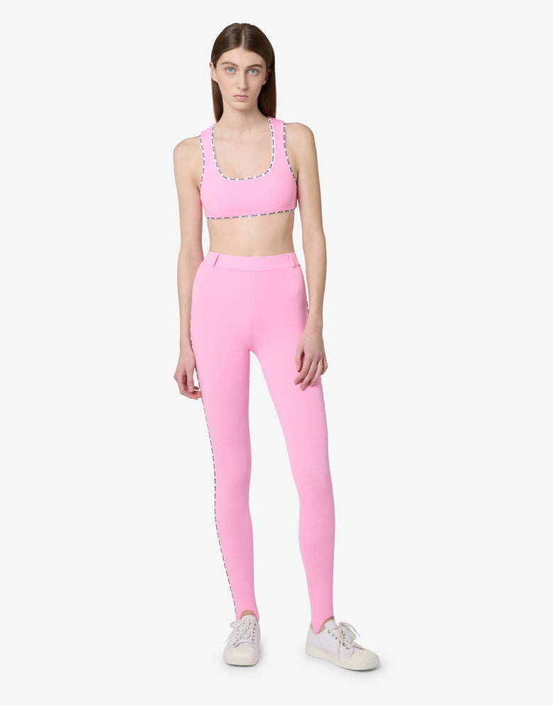Top de lycra Metallic rose Moschino 3