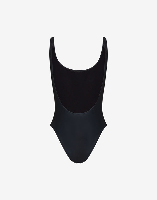 Bañador de una pieza de lycra Goose Negro Moschino 1