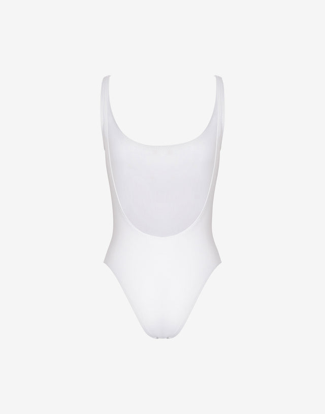 Bañador de una pieza de lycra Moschino Teddy Bear Blanco Moschino 1