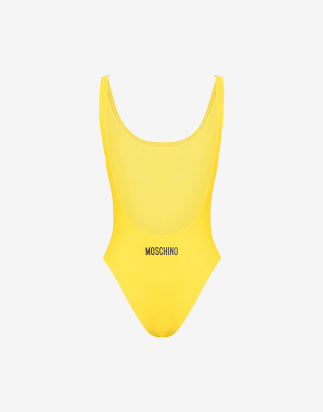 Bañador de una pieza de lycra Smiley® Amarillo Moschino 1
